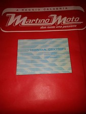 Libretto uso e manutenzione Honda CBX750F CBX 750 F owner's manual moto epoca