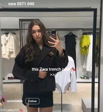 ZARA DONNA NUOVO TRENCH CORTO