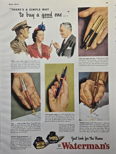 Waterman 100 anni penne - waterman's,