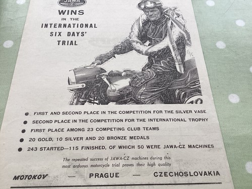 Jawa isdt advertisement - jawa, cz