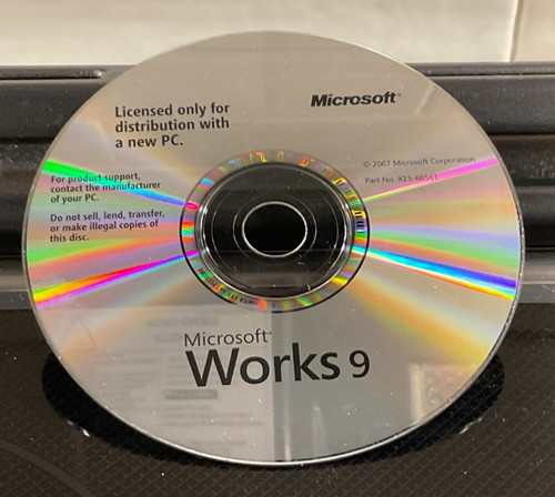 Microsoft works rom - microsoft, cd-rom