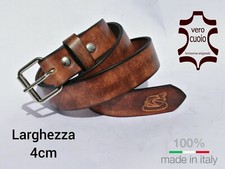 OFFERTA CINTURA IN CUOIO. CUOIO DI TORO QUALITÀ PROFESSIONAL. 4 CM DI LARGHEZZA.