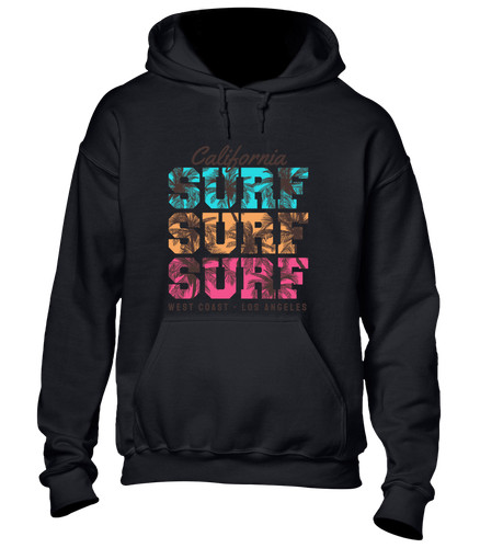 Felpa con cappuccio surf - con,