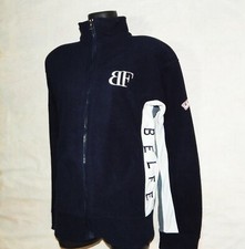 BELFE raro maglione uomo in pile termico vintage anni 90, taglia XL blu