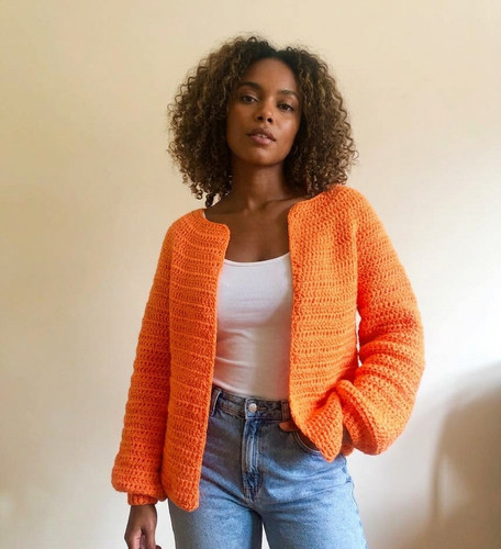 Cardigan fatto mano - a,