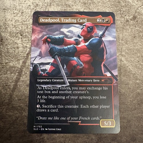 Deadpool trading card - trading,