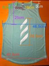 Maglietta palestra uomo M Gym azzurra senza maniche leggera Nuova Sport Corsa