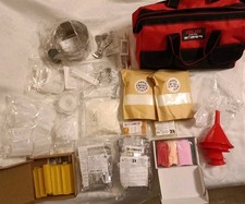 Lotto Materiale Per Fare Candele - Cere+Stoppini+Stampi Silicone+vari+borsa