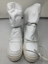 CA By Cinzia Araia Skin Cap Sneakers Uomo 9 Bianco Pelle Scarpe Alte Lusso