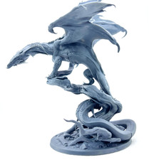 Miniatura drago verde in - miniatura,