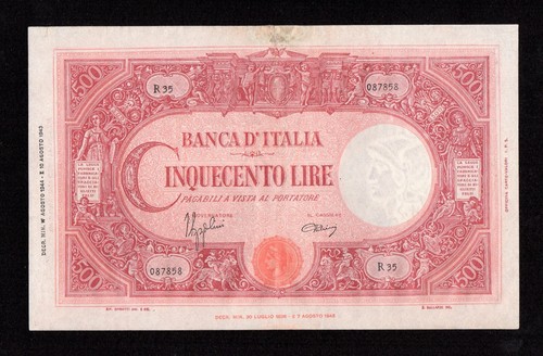 Cinquecento 500 lire barbetti - 500,