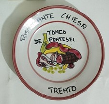 I155218 Piatto del buon ricordo - Ristorante Chiesa - Trento 1992