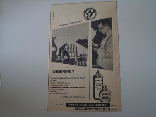 Advertising pubblicità 1955 - advertising,