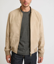 Giubbotto pelle scamosciata