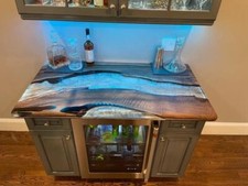 Controsoffitti epossidici / bancone bar / banco caffè / piano cucina cemento