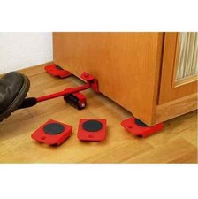 Kit sposta mobili trasloco casa piedini ruote solleva mobile piastra 150 kg