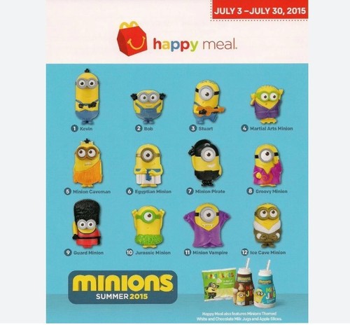 Minions mcdonalds happy meal - minions,