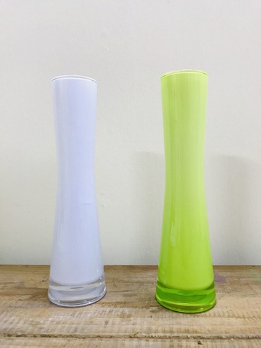 Vaso portafiori bianco verde - bianco, e