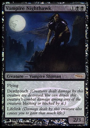 Mtg vampire nighthawk foil - vampire, exc