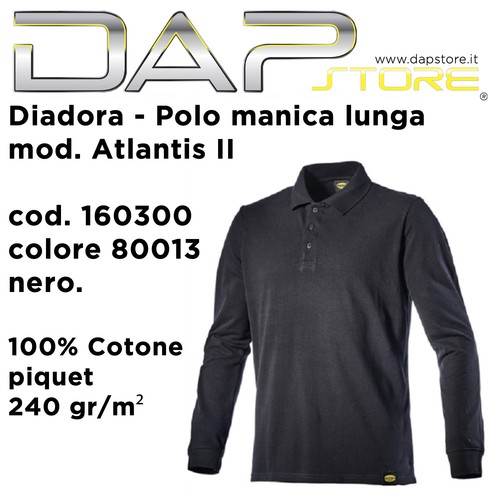 Diadora polo manica lunga - a,