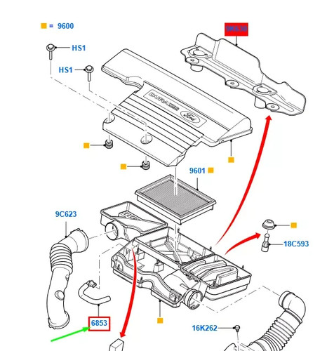Tubo sfiato air box - tubo,