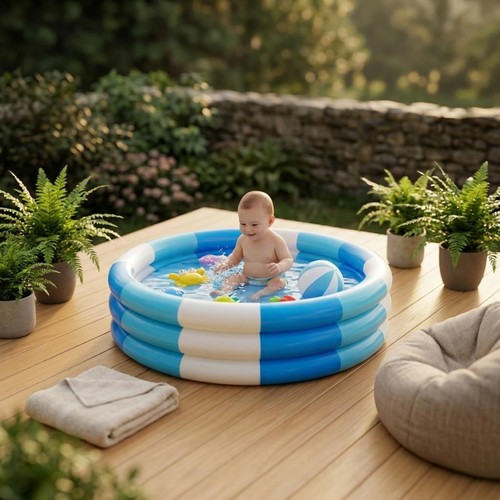 Piscina rotonda gonfiabile tre - piscina,