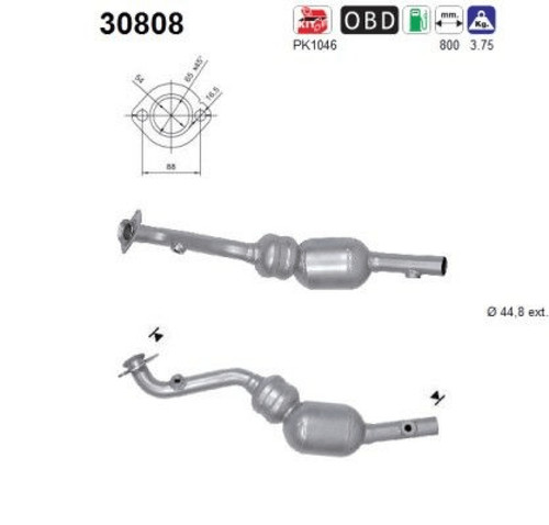 Catalizzatore per dacia logan - per,