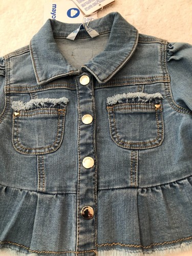 Giacca denim bambina mayoral - giacca,
