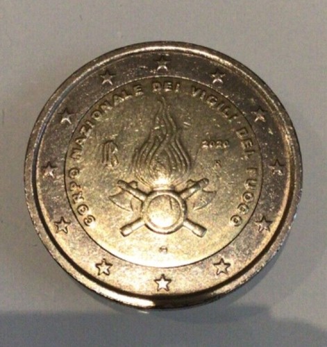 Moneta euro italia vigili - moneta,