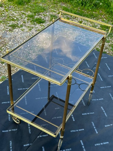 Carrello mobile bar ottone - carrello,