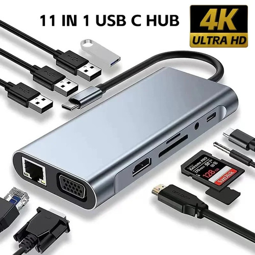 Hub usb 1 4k adattatore - usb-c,