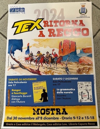 Tex poster mostra recco 2024 - tex,