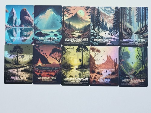 Fetch land set foil altered - 01, foil-altered