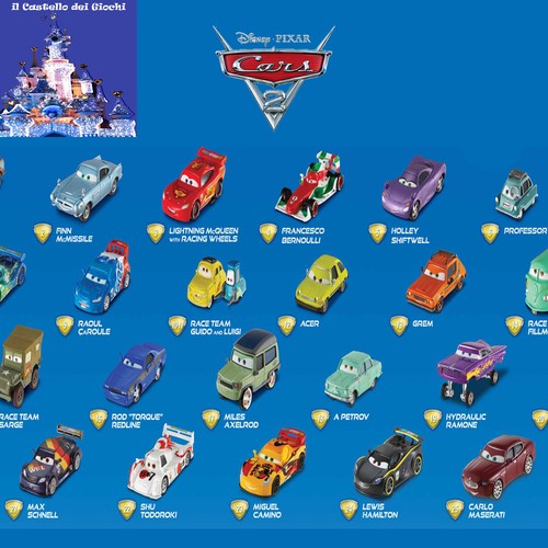 Disney cars personaggi - cars, in