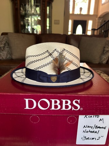 Dobbs railto panama paglia blu - panama,