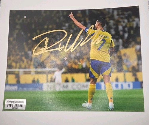 Foto calcio autografata