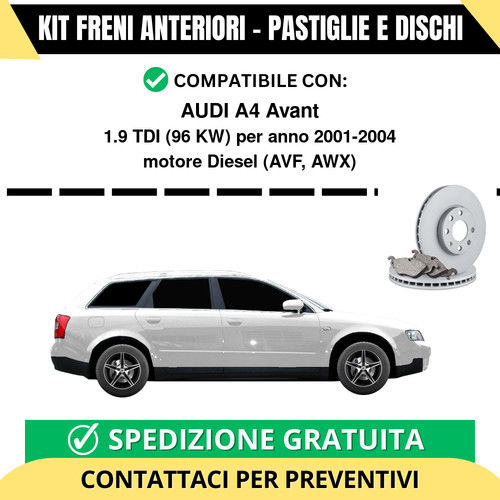 Kit freni anteriori - freni, (pastiglie