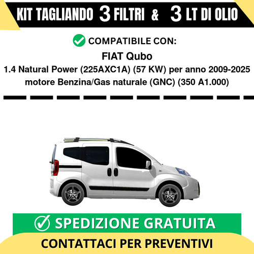 Tagliando per fiat qubo - per, 1.4