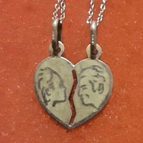 Ciondolo cuore spezzato con - , 2