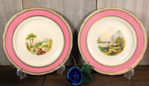 Paire assiette ancien vieux - assiette,