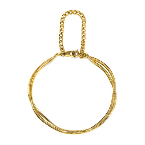 Bracciale serpente piatto - bracciale,