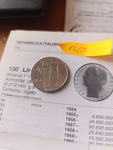 Moneta 100 lire del - moneta, 1978