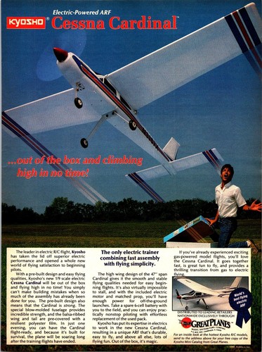 Kyosho cessna cardinal - cardinal, rc