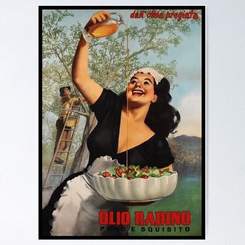 Poster pubblicitario olio - poster,