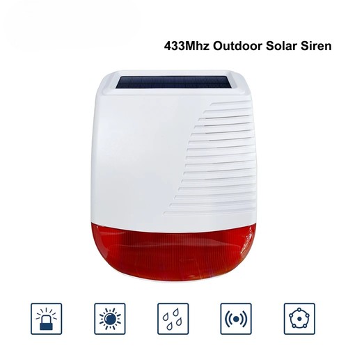 Sirena strobo solare wireless