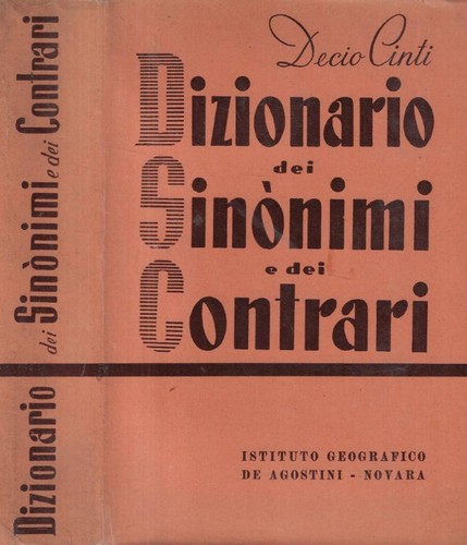 Dizionario dei sinonimi - sinonimi, e