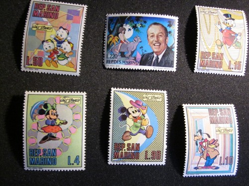 Francobolli walt disney san - disney,