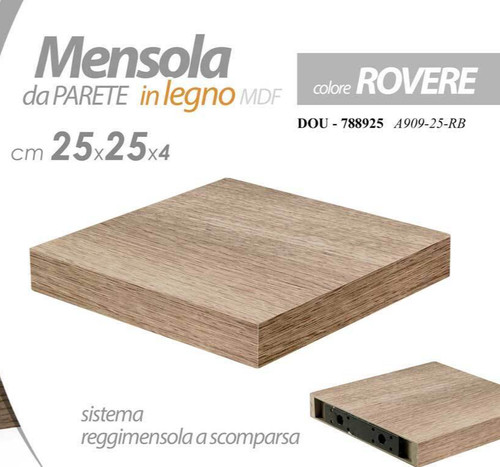 Mensola parete quadrata - da,