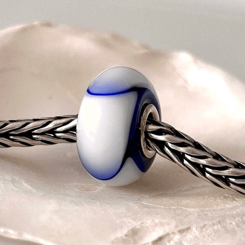 Trollbeads bianco blu - bianco, e