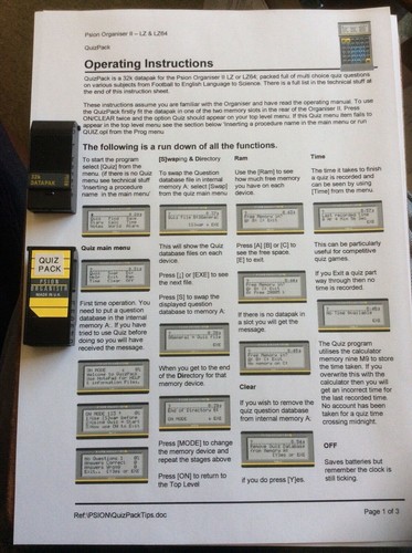 Pacchetto quiz psion un - pacchetto,